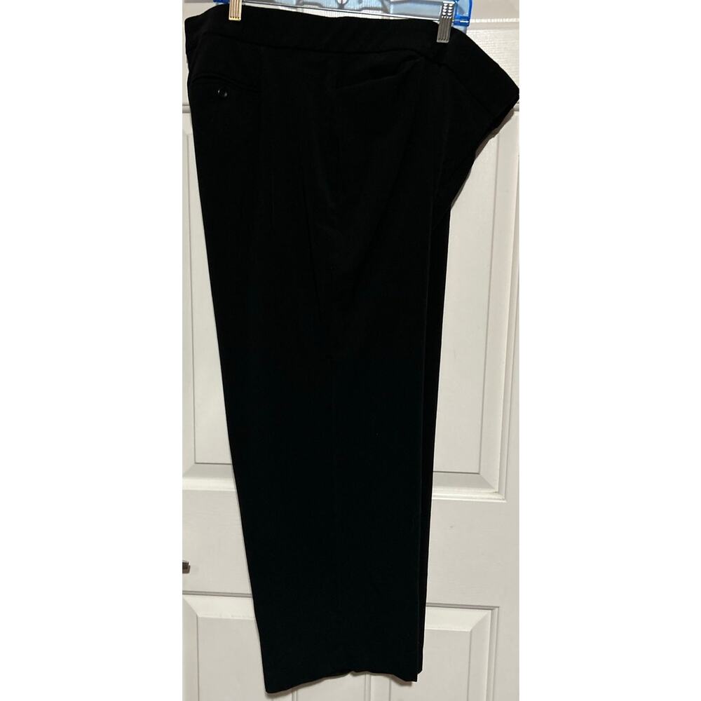 Croft & Barrow Women's Stretch Black Dress Pants Pockets Front & Back Size 20WS - Picture 4 of 6